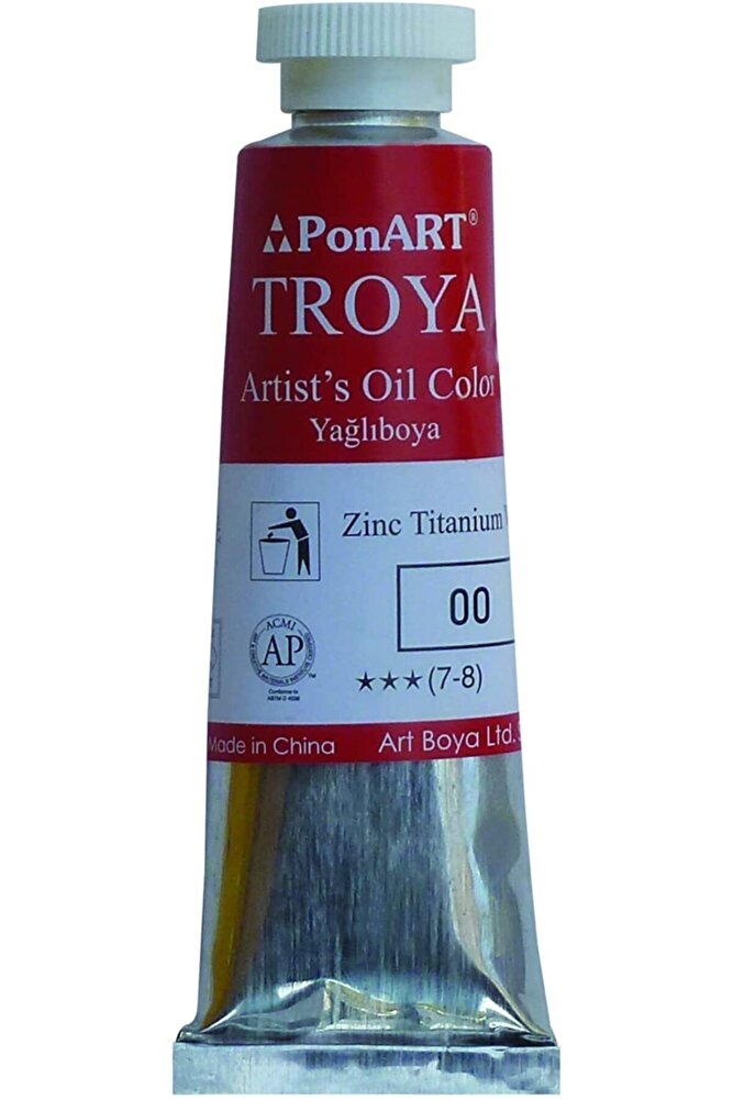 Troya Yağlı Boya Titan Beyazı 37 Ml.