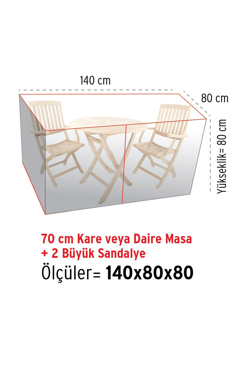 Bahçe Mobilya Koruma Örtüsü Yağmur Toz Koruma 140x80 cm