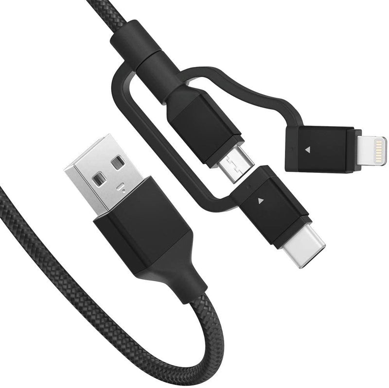 3in1 Lightning + USB-C + Micro USB Hızlı Şarj ve Data Kablo MFI - 1.5 Metre