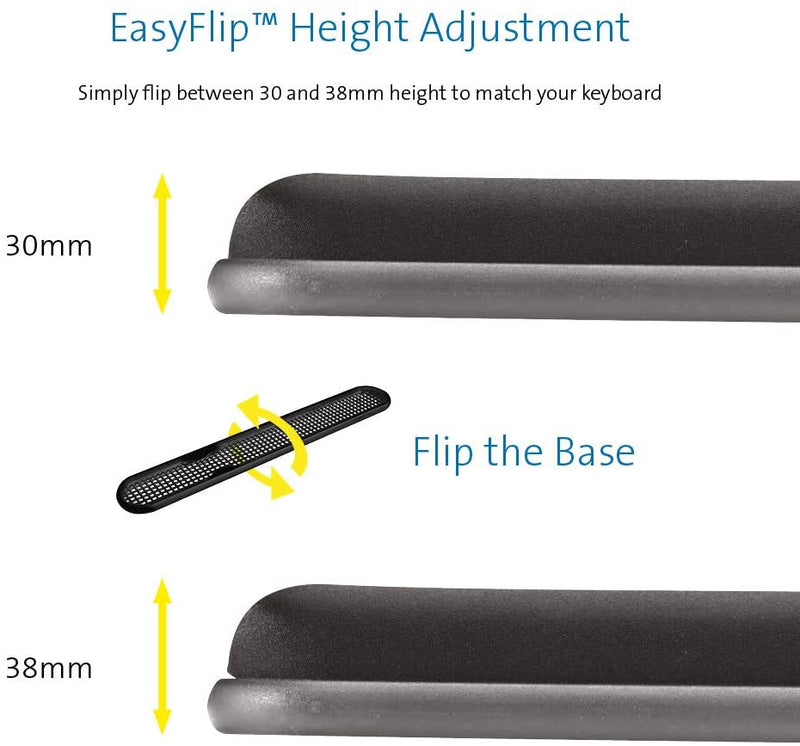 Kensington Klavye Bilek Desteği Klavye Yastığı Yükseklik Ayarlı Jel