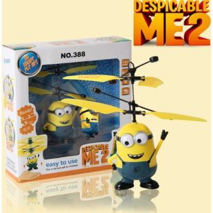 Minion Çılgın Oyuncak Uçan Helikopter RC Helikopter Kumandasız