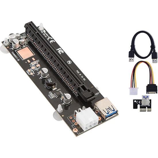 S-Link Sl-Ex116 Pcı-E 1X To 16X Sata 6Pin Bitcoin Ekran Kartı Yükseltici