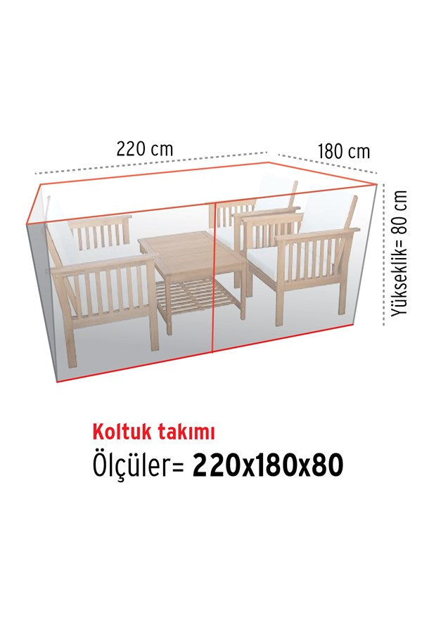 Koltuk Takımı Koruma Örtüsü Bahçe Mobilyaları Koruma 220 cm