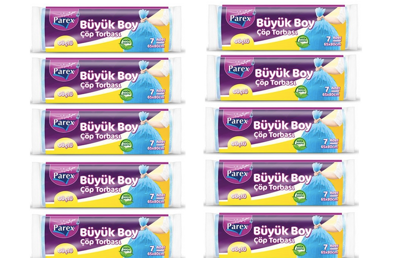 Parex Güçlü Çöp Torbası Büyük Boy 10' Lu Paket