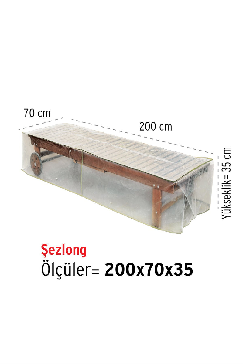 Şezlong Koruma Örtüsü 200 x 70 x 35 cm